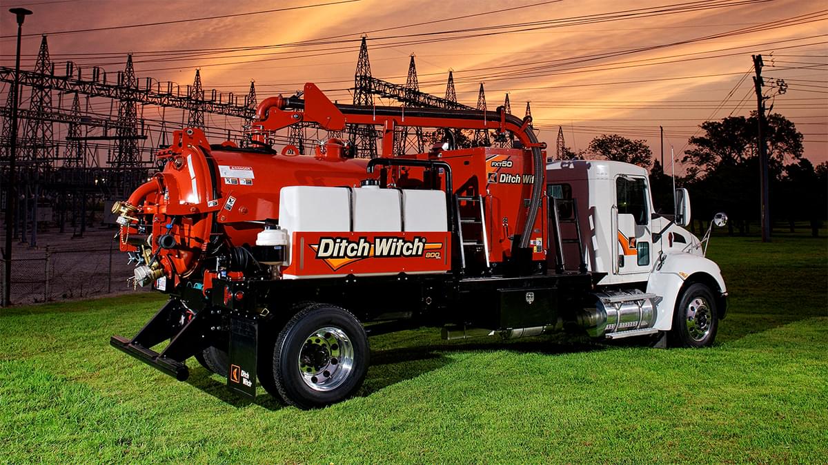 Automotive logo emblem on Ditch Witch vehicle